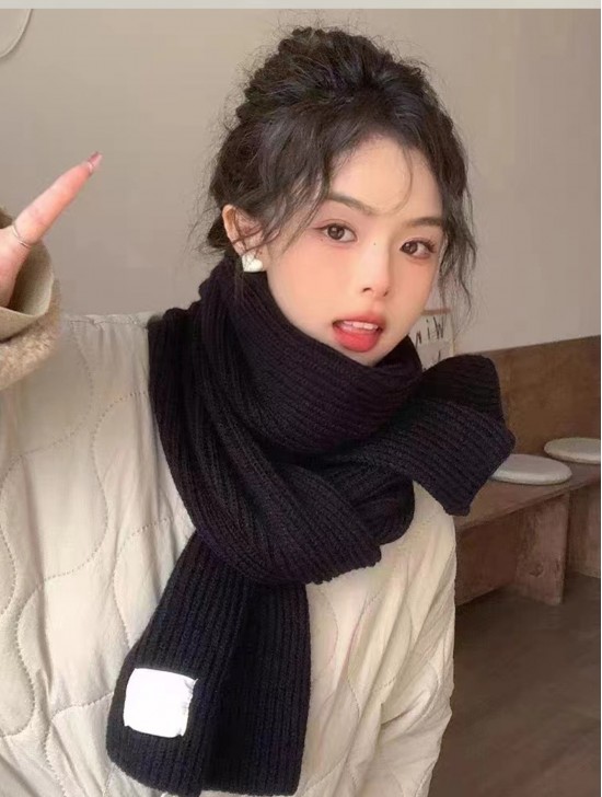 Warm Knitted Wool Soft Scarf 